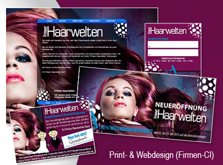 Firmenauftritt Web und Print